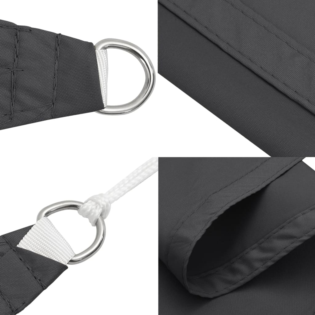 Zonnezeil 100% Polyester Oxford Kleurig Antraciet