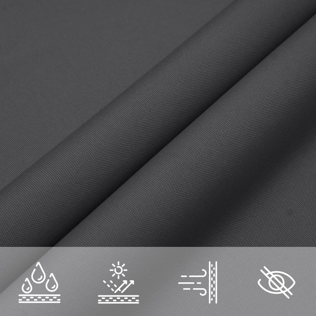 Zonnezeil 100% Polyester Oxford Kleurig Antraciet