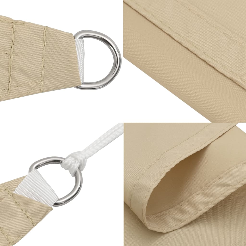 Zonnezeil 100% Polyester Oxford Beige