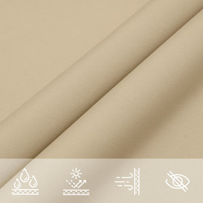 Zonnezeil 100% Polyester Oxford Beige