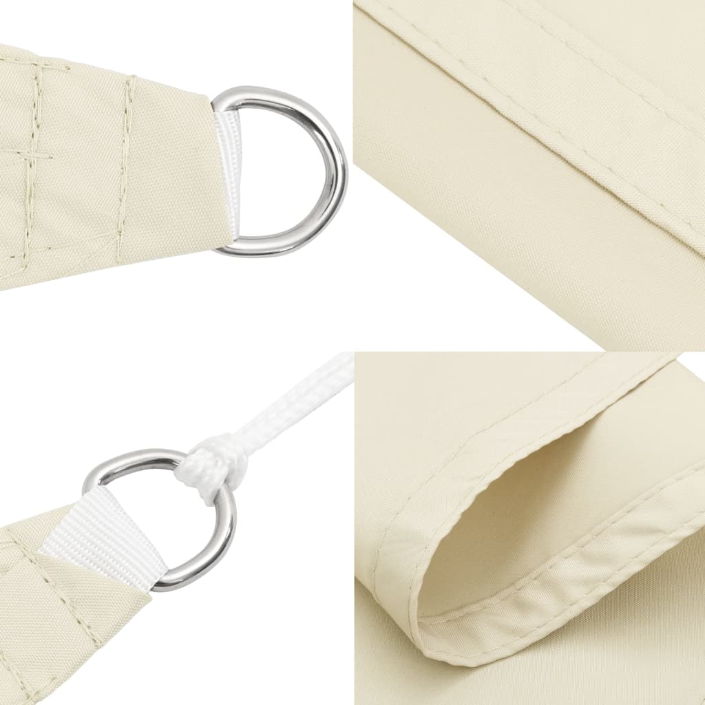 Zonnezeil 100% Polyester Oxford Kleurig Crème