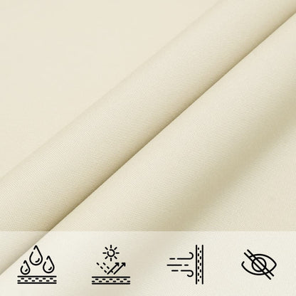 Zonnezeil 100% Polyester Oxford Kleurig Crème