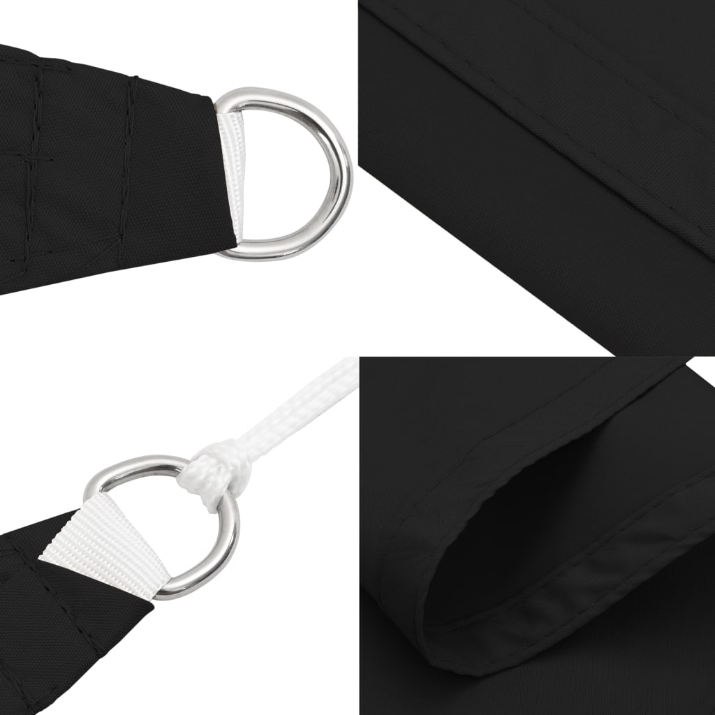 Zonnezeil 100% Polyester Oxford Zwart