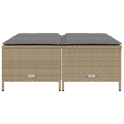 Tuinkrukken Met Kussens 4 St Poly Rattan