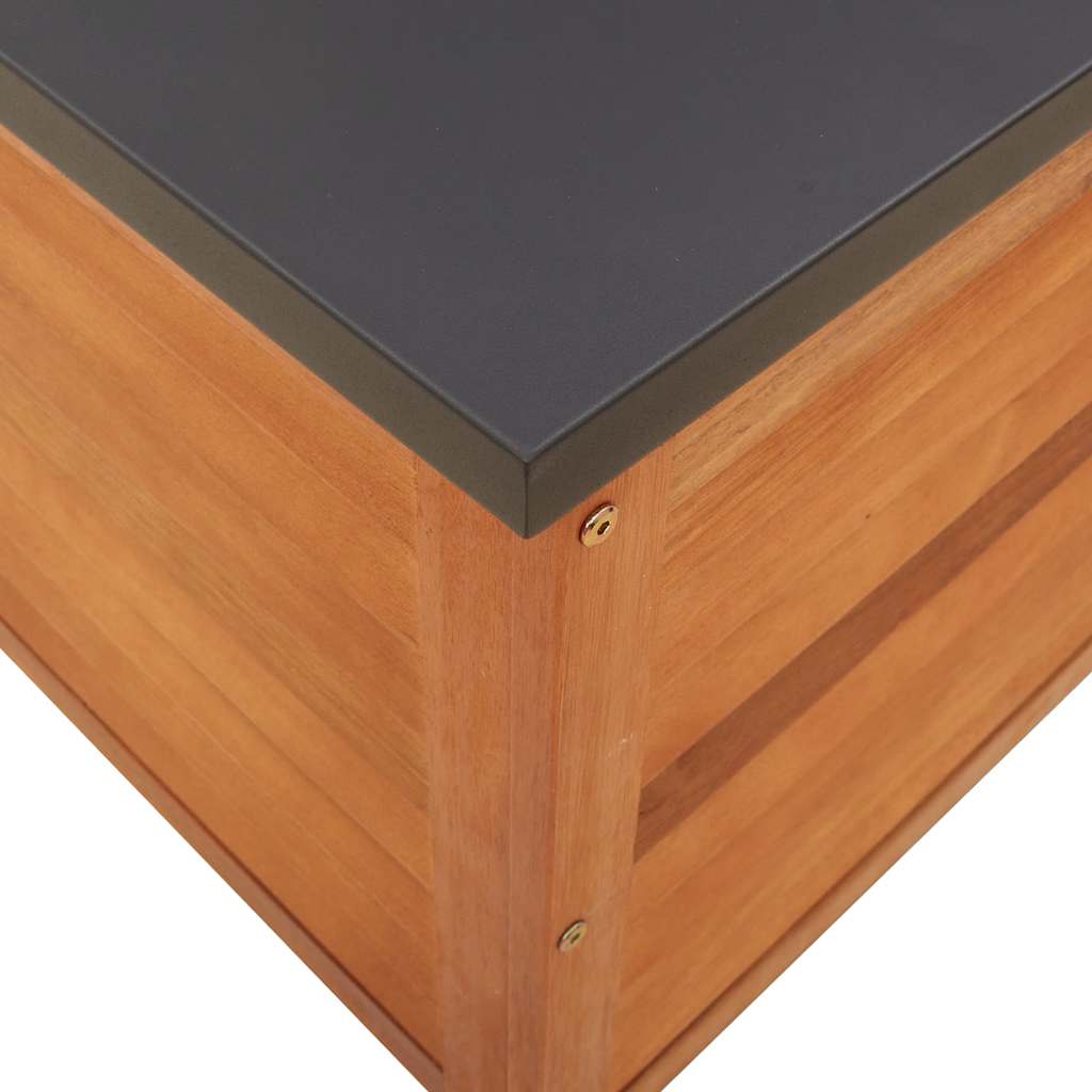 Tuinbox Massief Eucalyptushout