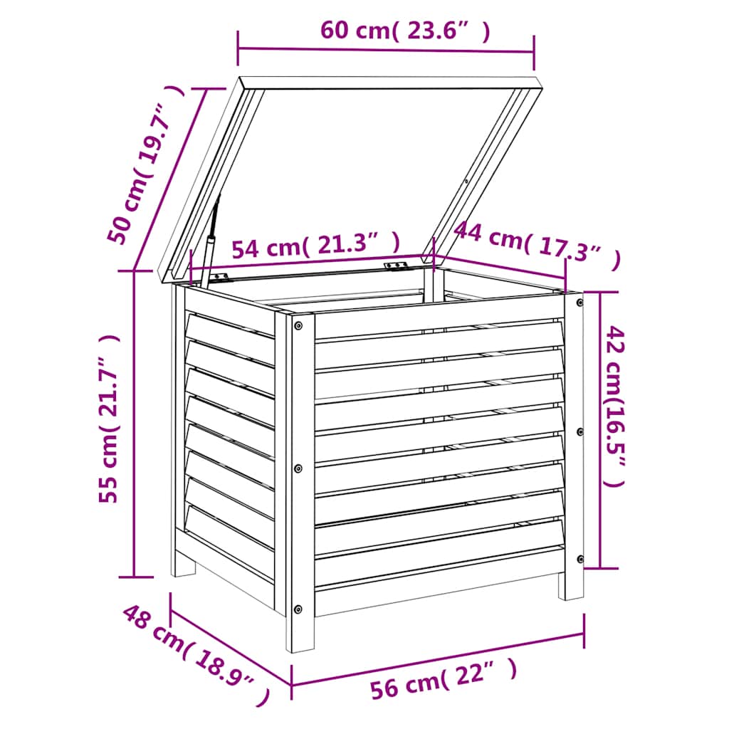 Tuinbox Massief Eucalyptushout