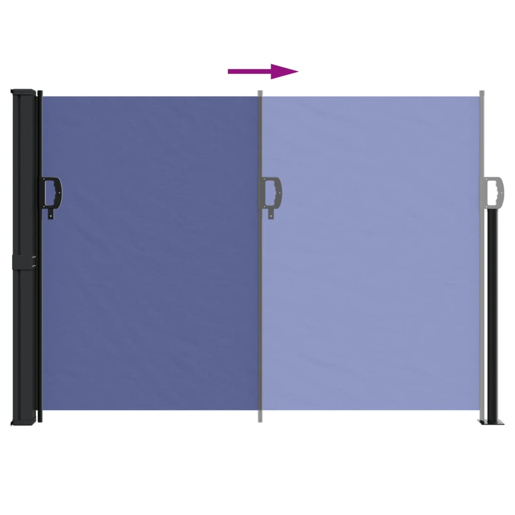 Windscherm Uittrekbaar Blauw