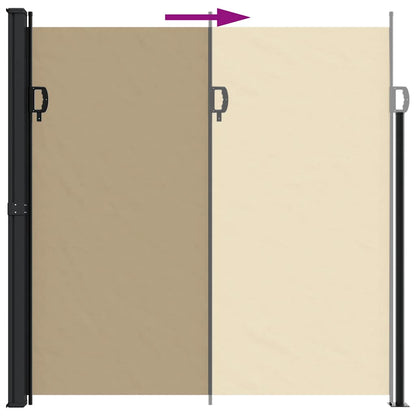 Windscherm Uittrekbaar Beige