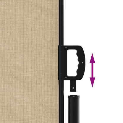 Windscherm Uittrekbaar Beige