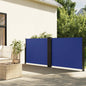 Windscherm Uittrekbaar Zwart Blauw