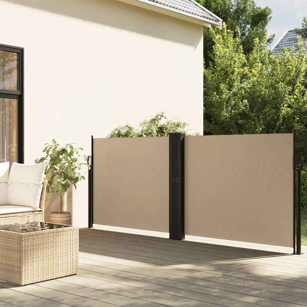Windscherm Uittrekbaar Beige