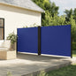 Windscherm Uittrekbaar Zwart Blauw