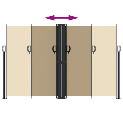 Windscherm Uittrekbaar Beige