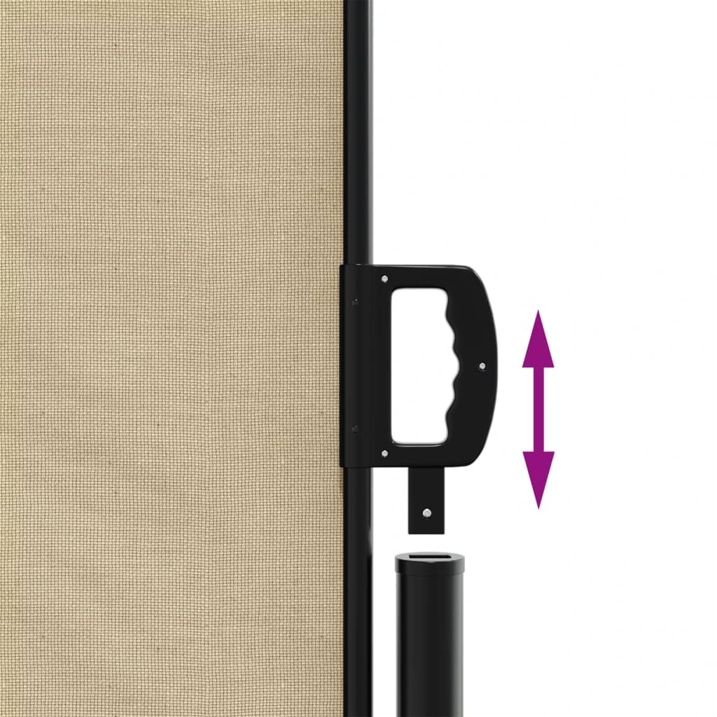 Windscherm Uittrekbaar Beige