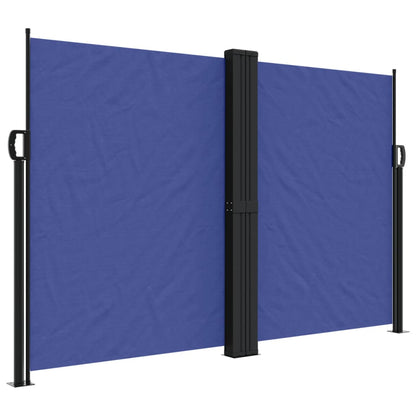 Windscherm Uittrekbaar Zwart Blauw