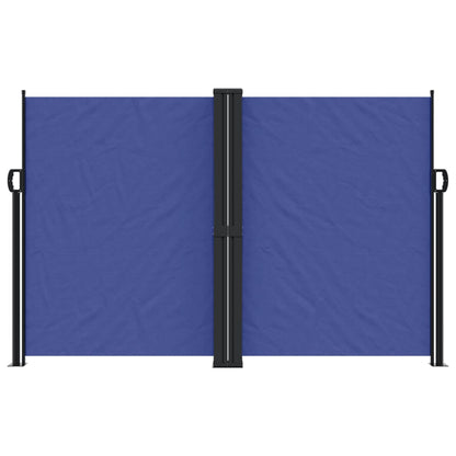 Windscherm Uittrekbaar Zwart Blauw
