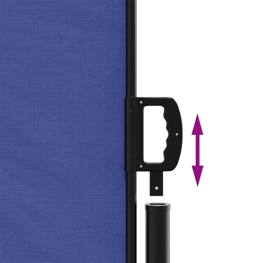 Windscherm Uittrekbaar Zwart Blauw