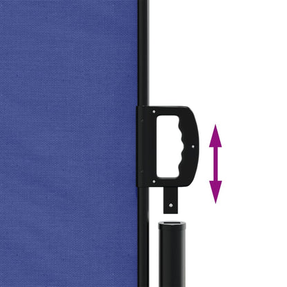 Windscherm Uittrekbaar Zwart Blauw