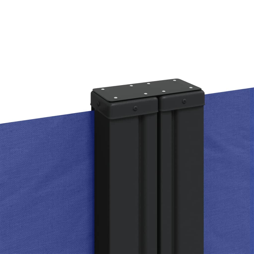 Windscherm Uittrekbaar Zwart Blauw