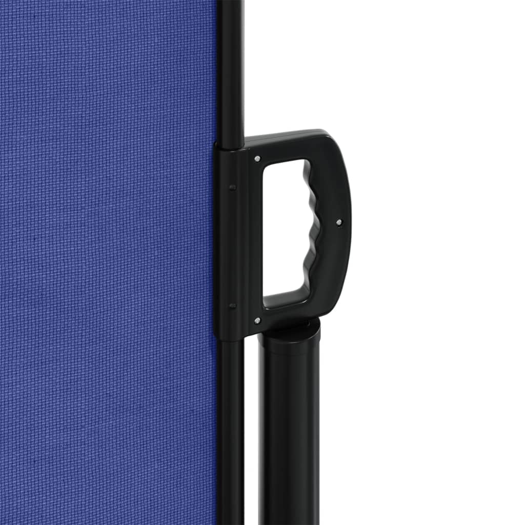 Windscherm Uittrekbaar Zwart Blauw