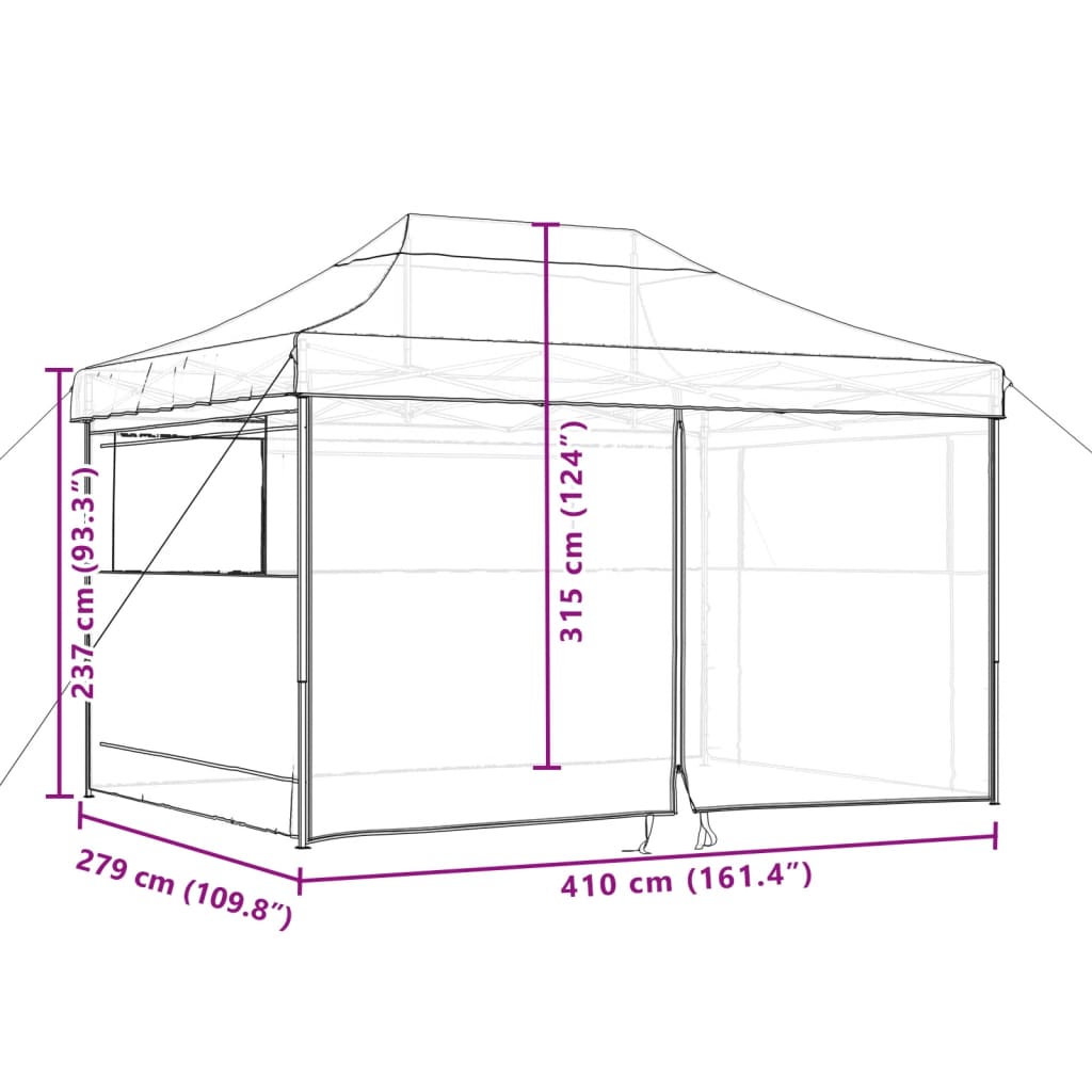 Partytent Inklapbaar Pop-Up