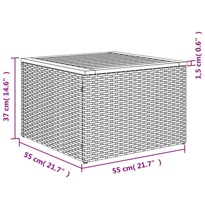 7-Delige Loungeset Met Kussens Poly Rattan