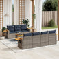8-Delige Loungeset Met Kussens Poly Rattan