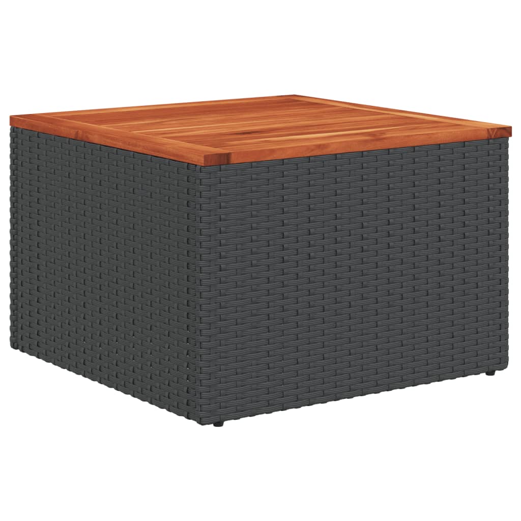 1 Loungeset Met Kussens Poly Rattan