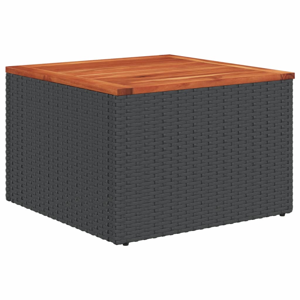 1 Loungeset Met Kussens Poly Rattan