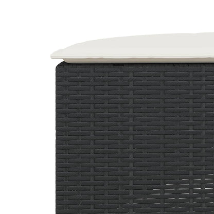 Voetensteun Met Kussen Poly Rattan
