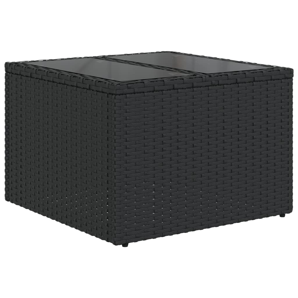 1 Loungeset Met Kussens Poly Rattan
