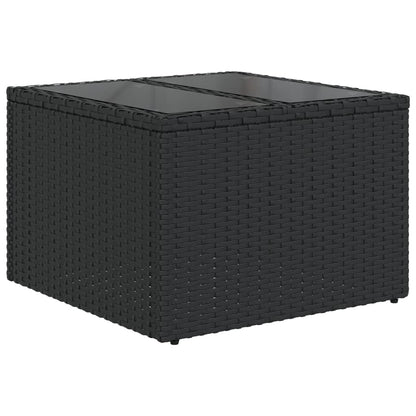 1 Loungeset Met Kussens Poly Rattan