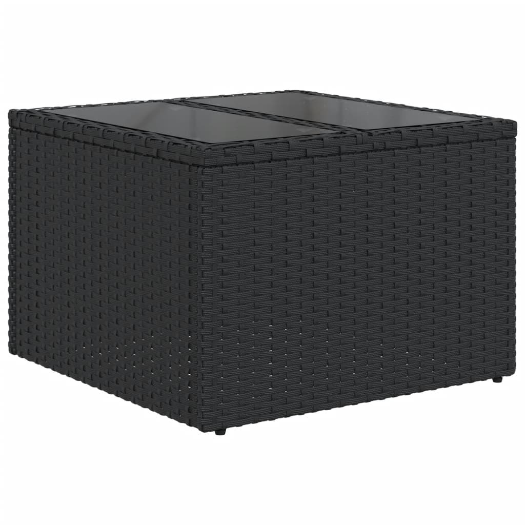 1 Loungeset Met Kussens Poly Rattan