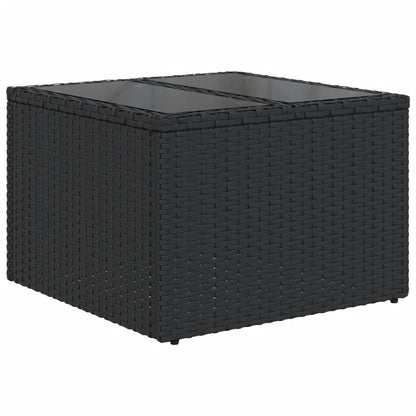 1 Loungeset Met Kussens Poly Rattan