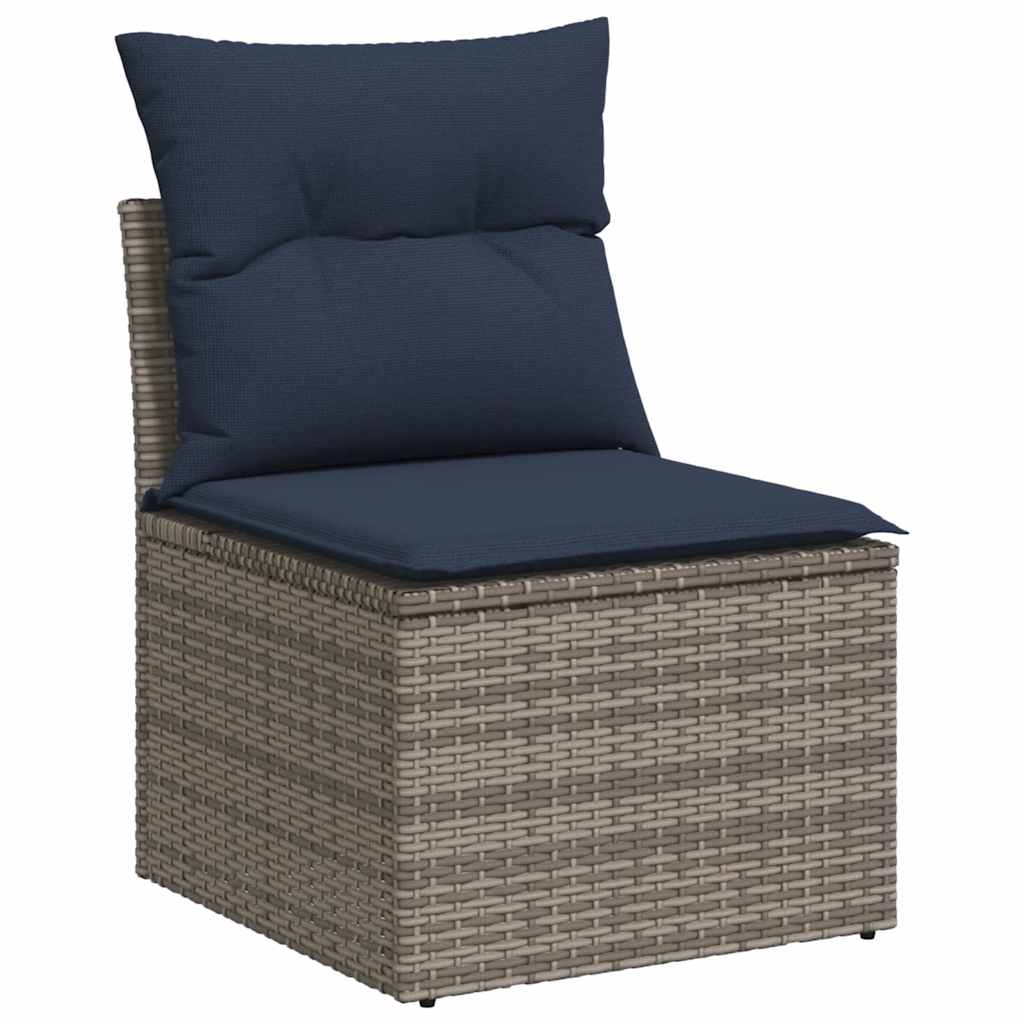 8-Delige Loungeset Met Kussens Poly Rattan