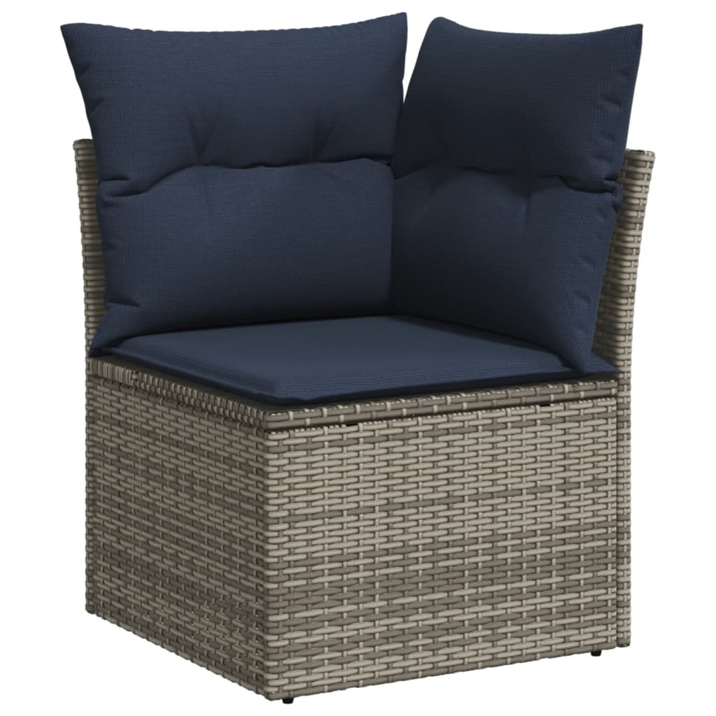 6-Delige Loungeset Met Kussens Poly Rattan