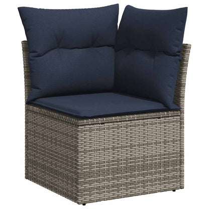 9-Delige Loungeset Met Kussens Poly Rattan
