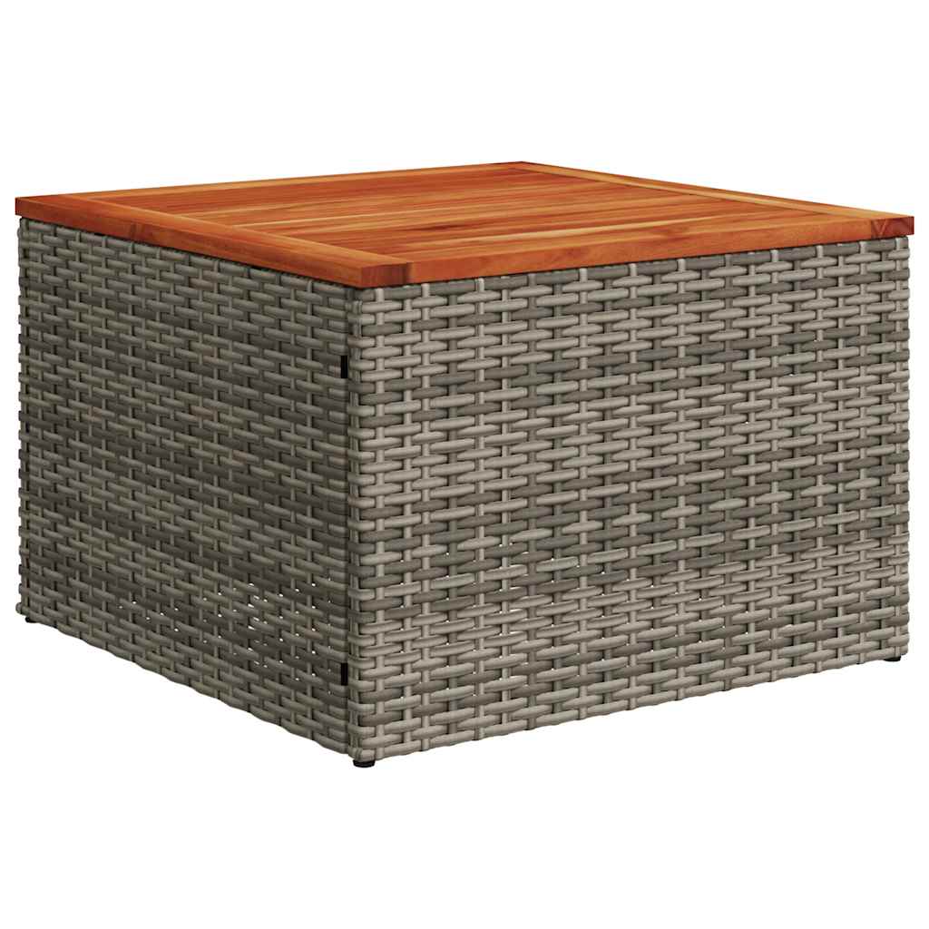 1 Loungeset Met Kussens Poly Rattan