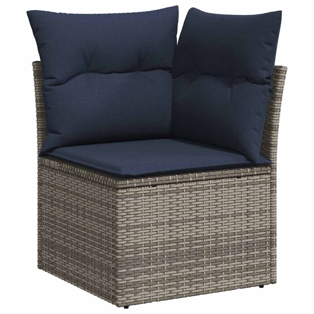 13-Delige Loungeset Met Kussens Poly Rattan