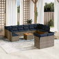 13-Delige Loungeset Met Kussens Poly Rattan