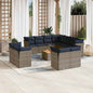 12-Delige Loungeset Met Kussens Poly Rattan