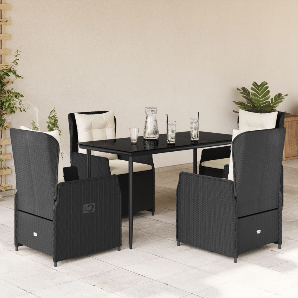 7-Delige Tuinset Met Kussens Poly Rattan
