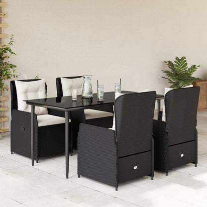 7-Delige Tuinset Met Kussens Poly Rattan