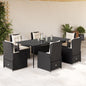 7-Delige Tuinset Met Kussens Poly Rattan