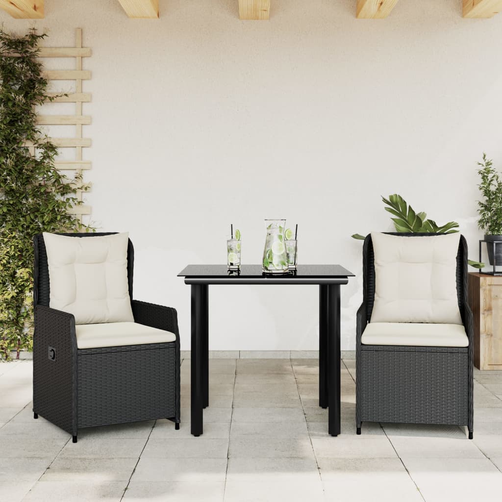 5-Delige Tuinset Met Kussens Poly Rattan