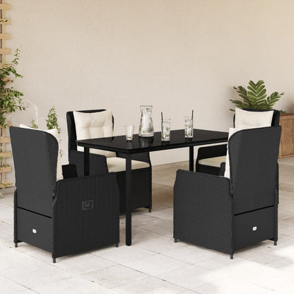 5-Delige Tuinset Met Kussens Poly Rattan