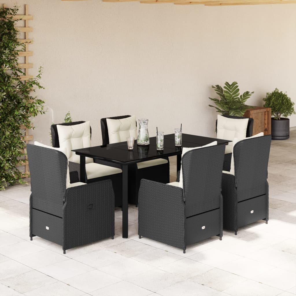 5-Delige Tuinset Met Kussens Poly Rattan