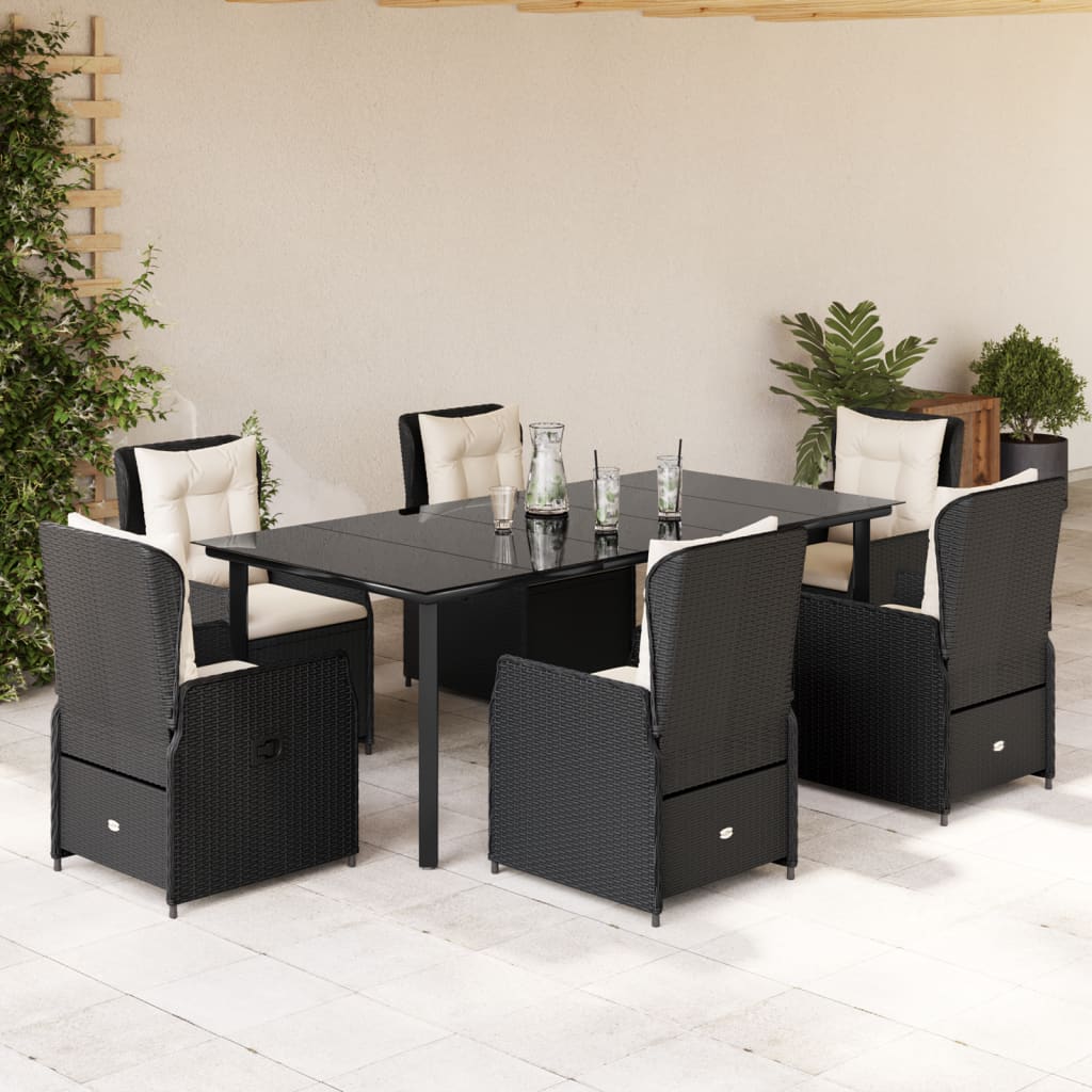5-Delige Tuinset Met Kussens Poly Rattan
