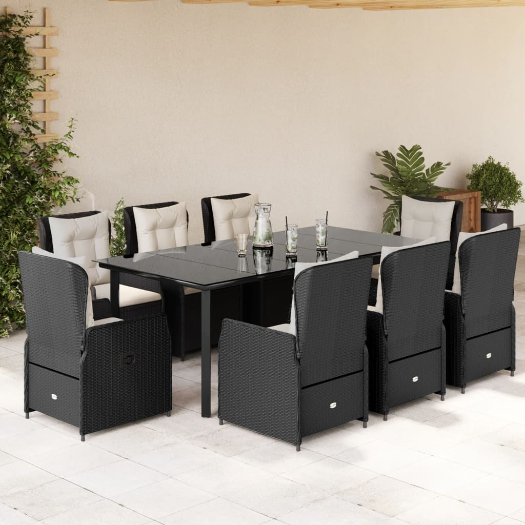 5-Delige Tuinset Met Kussens Poly Rattan