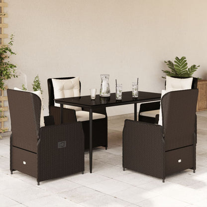 7-Delige Tuinset Met Kussens Poly Rattan